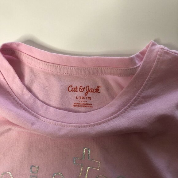 Cat & Jack Size L 10/12 Girls Sisters Best Friends pink - Picture 5 of 7